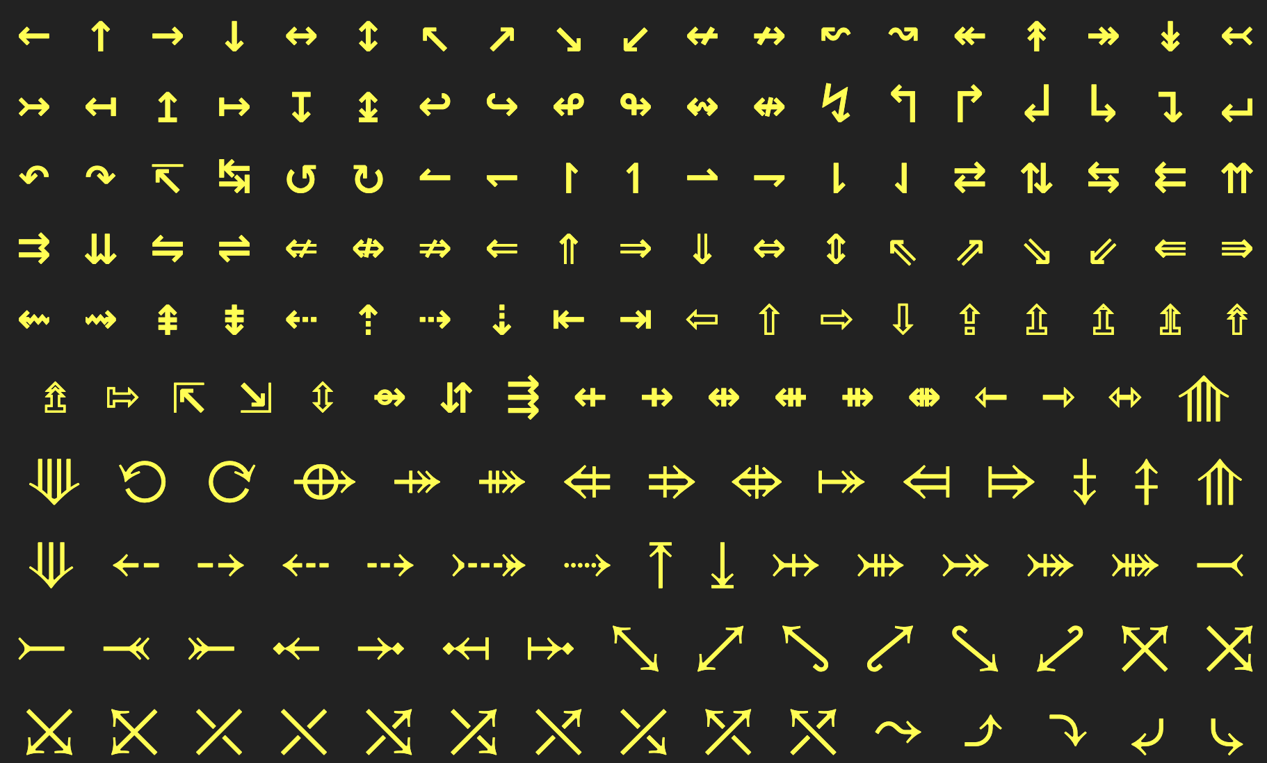 Unicode Arrows